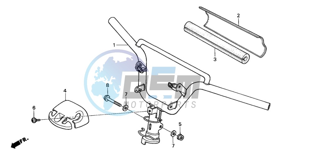 STEERING HANDLE/ HANDLE COVER (2)