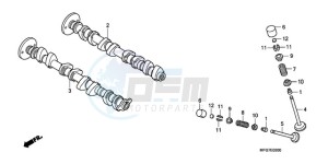 CB600FA39 Europe Direct - (ED / ABS ST) drawing CAMSHAFT/VALVE