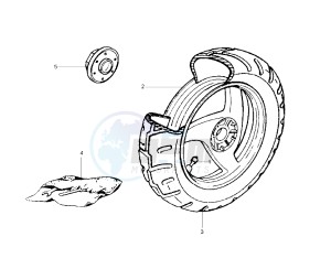 NRG EXTREME 50 drawing Rear wheel drum brake