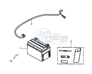 ORBIT II 50 TS drawing BATTERY / TOOLKIT