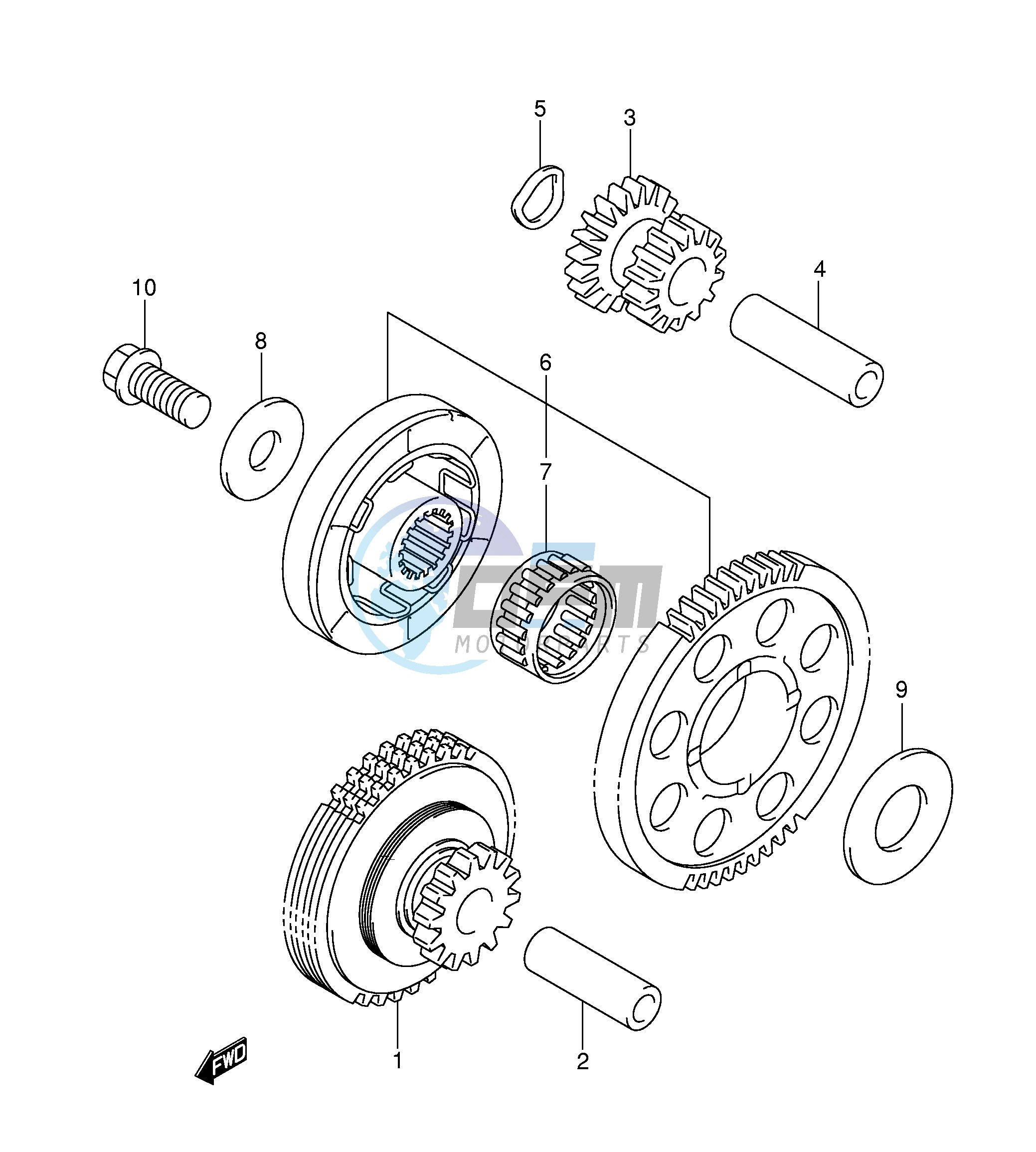 STARTER CLUTCH (MODEL K3)