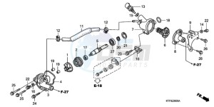 SH1259 UK - (E) drawing WATER PUMP