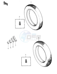 KZ 1000 P [POLICE 1000] (P1-P5) [POLICE 1000] drawing TIRES