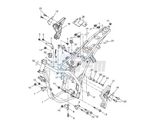 WR X 125 drawing FRAME