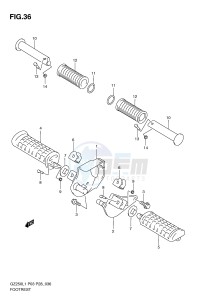 GZ250 (P3) drawing FOOTREST