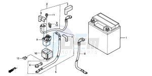 XL1000V VARADERO drawing BATTERY