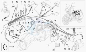 Breva 750 IE IE drawing Rear electrical system