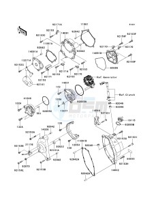 ZX 1000 M [NINJA ZX-10R] (C1) [NINJA ZX-10R] drawing ENGINE COVER-- S- -