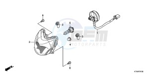 SH300C drawing HEADLIGHT