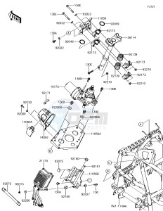 BRUTE FORCE 750 4x4i EPS KVF750HJF EU drawing Steering Shaft