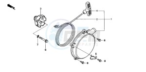 TRX500FA FOURTRAX FOREMAN drawing RECOIL STARTER (TRX500FA5/6/7/8)