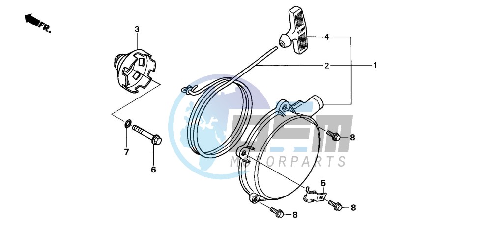 RECOIL STARTER (TRX500FA5/6/7/8)