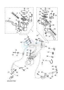 YPR250RA XMAX 250 ABS EVOLIS 250 ABS (2DL7 2DL7) drawing FRONT MASTER CYLINDER