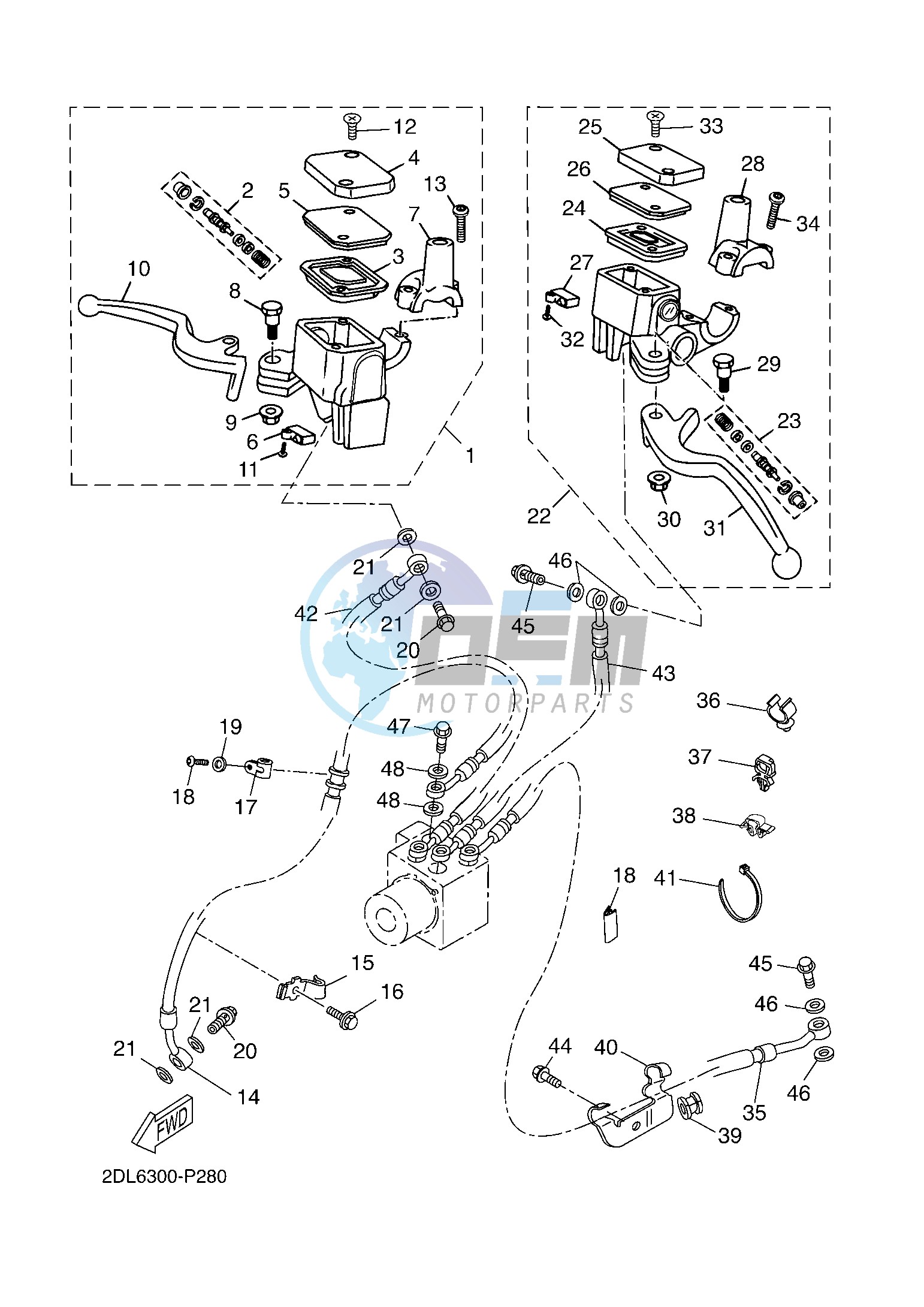 FRONT MASTER CYLINDER