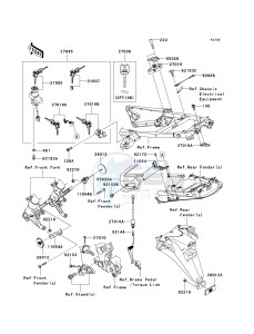 KRF 750 F [TERYX 750 4X4 NRA OUTDOORS] (F8F) C9F drawing IGNITION SWITCH_LOCKS_REFLECTORS