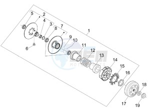 Carnaby 300 4t ie Cruiser drawing Driven pulley