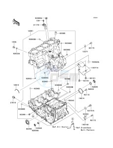 ZX 1000 D [NINJA ZX-10R] (D6F-D7FA) D7F drawing CRANKCASE