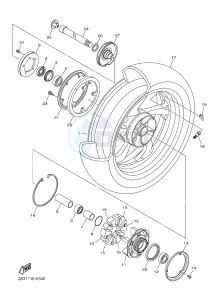 VMX17 VMAX17 1700 VMAX (2S3W) drawing REAR WHEEL