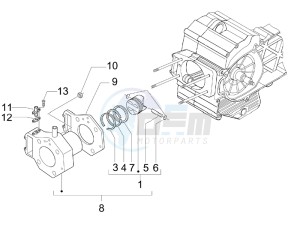 Nexus 500 e3 drawing Cylinder-piston-wrist pin unit