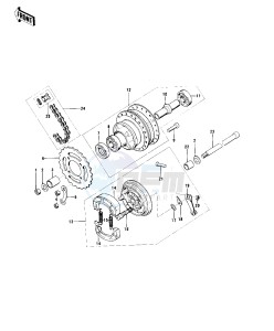 MC1 M A (-A) 90 drawing REAR HUB_BRAKE _CHAIN