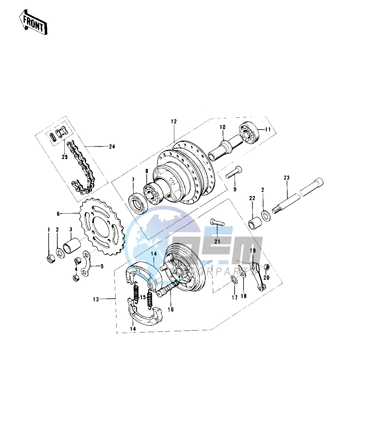 REAR HUB_BRAKE _CHAIN