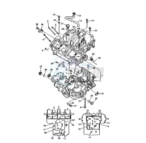 YZF R 750 drawing CRANKCASE