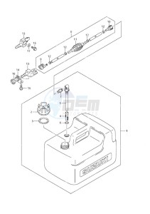 DF 9.9 drawing Fuel Tank