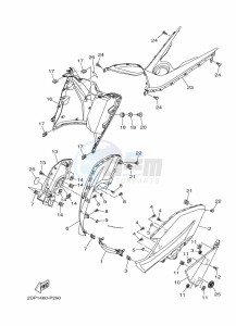 GPD125-A NMAX 125 (BV3J) drawing TAILLIGHT