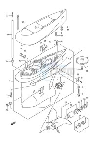 DF 250 drawing Gear Case (C/R)