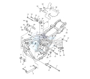 XJR 1300 drawing FRAME