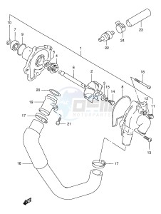 GSX400 (E30) drawing WATER PUMP