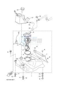 YP400RA X-MAX 400 ABS (1SD2 1SD2 1SD2) drawing FUEL TANK