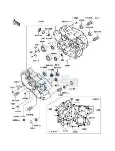 KVF360 4x4 KVF360ACF EU GB drawing Crankcase