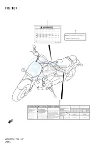 VZR1800 (E2) INTRUDER drawing LABEL (VZR1800ZL1 E2)