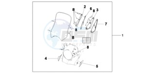 XL700V9 France - (F / CMF SPC) drawing WINDSCREEN