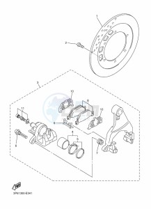 FJR1300-AE (B96S) drawing REAR BRAKE CALIPER