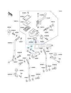 KZ 1000 P [POLICE 1000] (P20-P24) [POLICE 1000] drawing FRONT MASTER CYLINDER-- P21_P22_P24- -