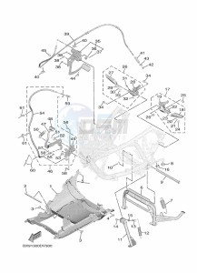 MWD300 TRICITY 300 (BX91) drawing STAND & FOOTREST