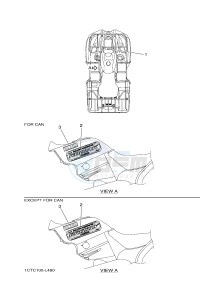 YFM450FWAD YFM45FGPD GRIZZLY 450 EPS (1CTP 1CTR 1CTS) drawing GRAPHICS