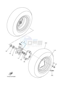 YFM700R YFM700RSF RAPTOR 700 SPECIAL EDITION (B463) drawing FRONT WHEEL