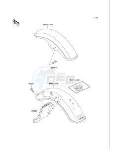 VN 750 A [VULCAN 750] (A15-A19) [VULCAN 750] drawing FENDERS