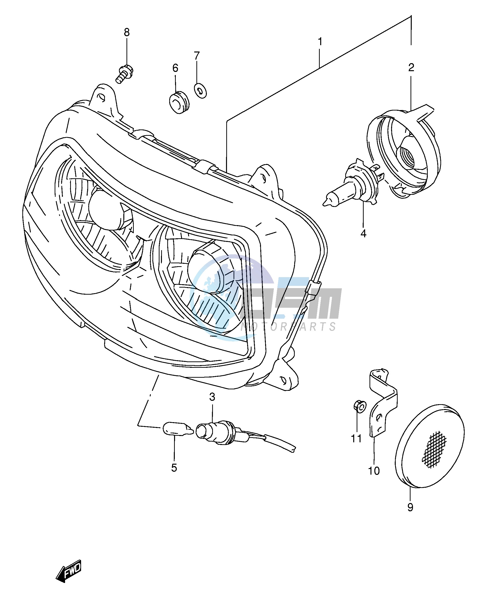 HEADLAMP (MODEL S)