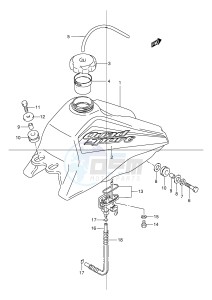 LT80 (P1) drawing FUEL TANK (MODEL K1)