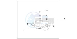 ST1300 drawing PILLION ARM REST SET