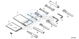 CRF250MF CRF250M UK - (E) drawing TOOLS