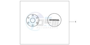 CB600FA39 Spain - (SP / ABS ST 25K) drawing CRANKCASE COVER SET PEARL COOL WHITE