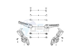 JET FORCE - 125 cc drawing FOOTREST