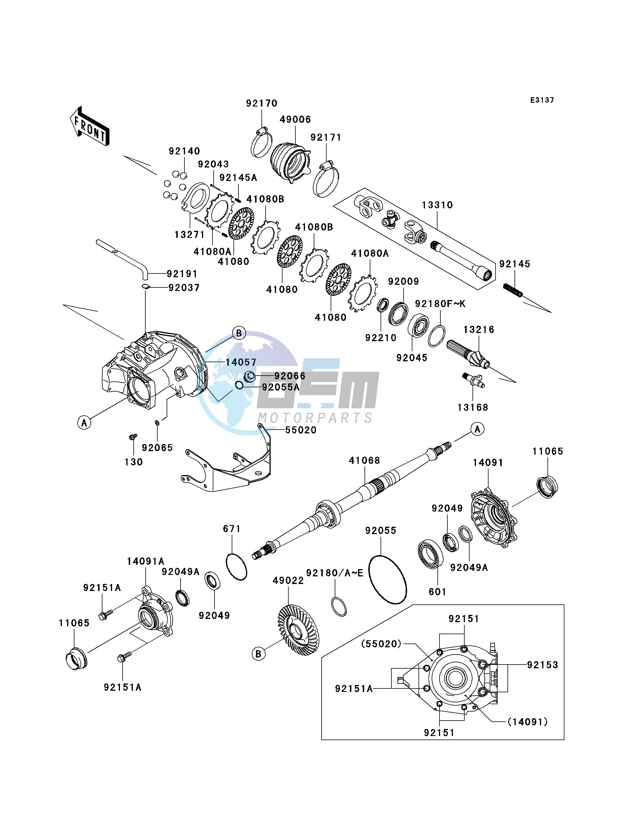 DRIVE SHAFT-REAR