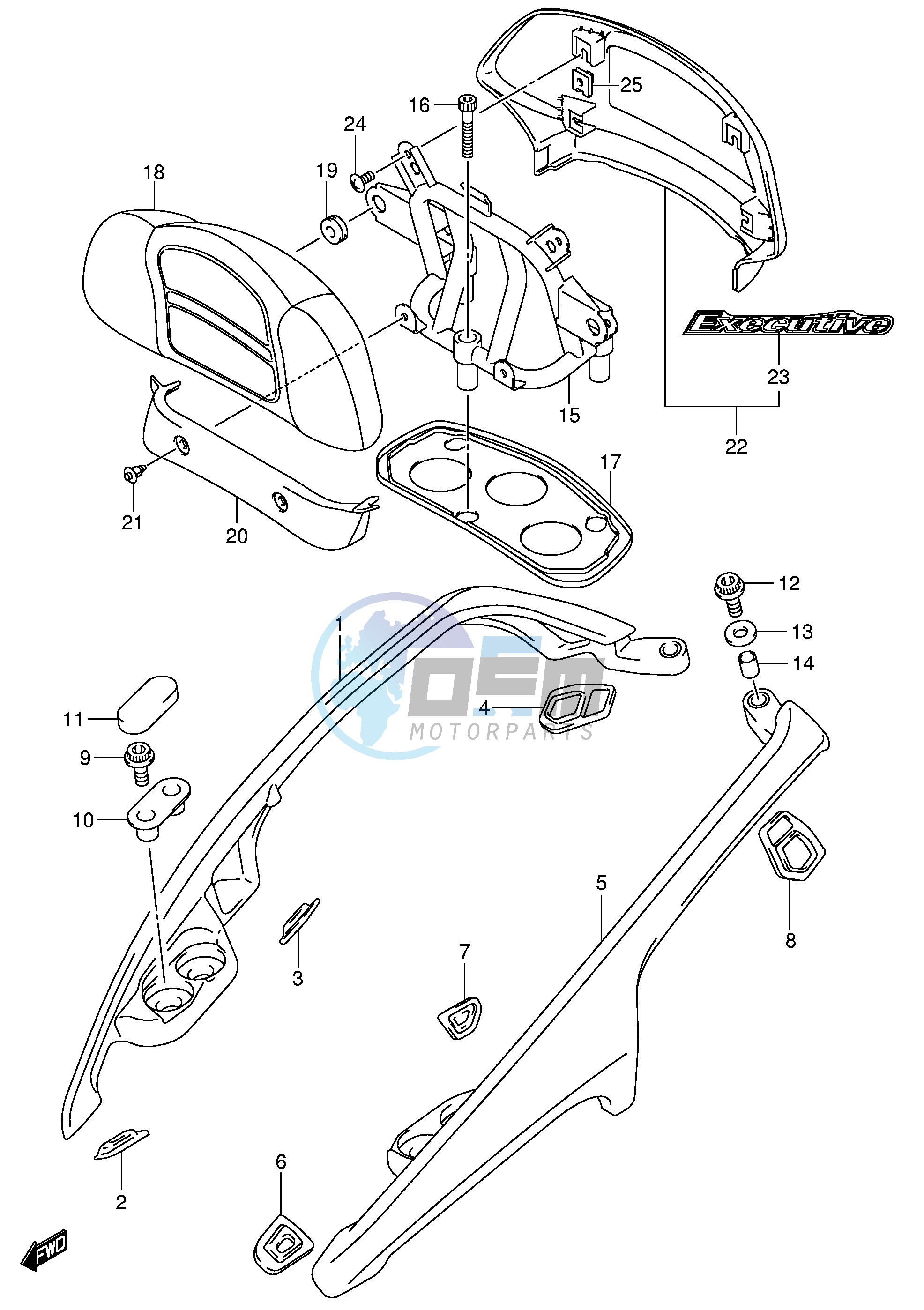 PILLION RIDER HANDLE (AN650AK4)