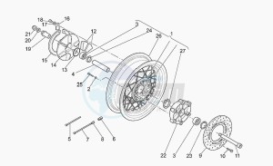 California 1100 Stone Special Sport drawing Rear wheel